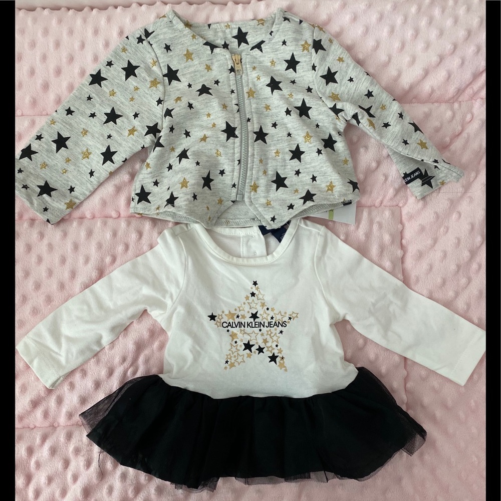 NWT Calvin Klein infant girl 3-6 mo. Outfit